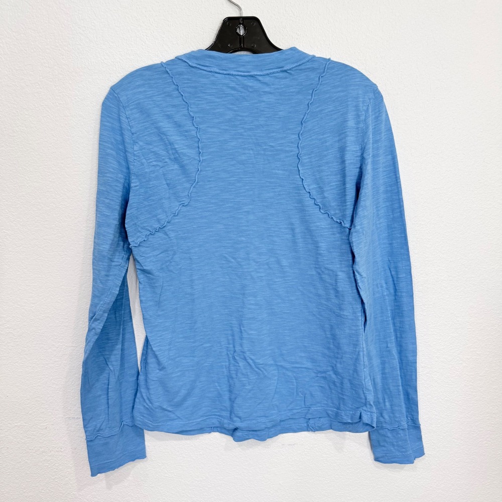 Pilcro Anthropologie Reconstructed Racer T-Shirt Long Sleeve Medium - Picture 4 of 5